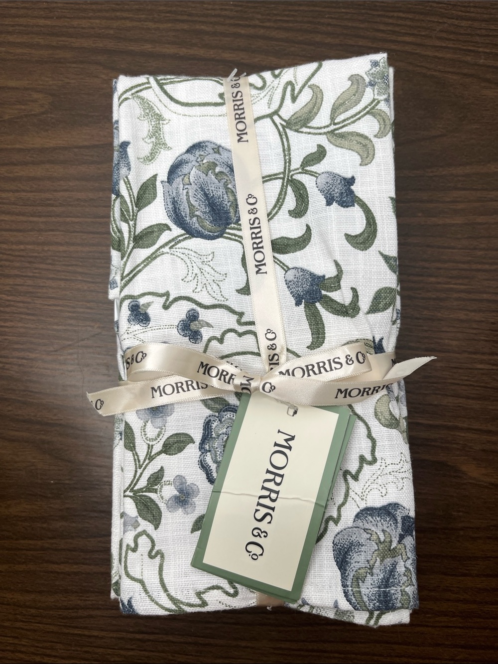 Morris & Co MARY ISOBEL Cloth Napkins Set of 8 20”x20” 100% cotton - Picture 3 of 4